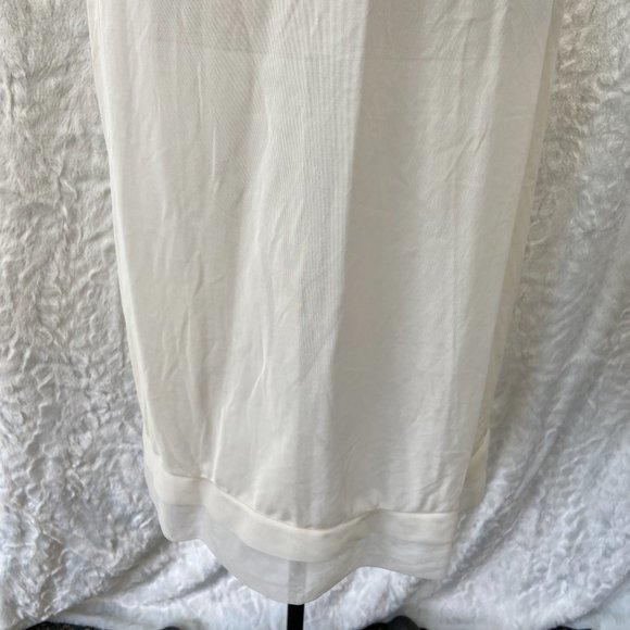 Vintage White Full Slip, 1960's, Youth Form, Lace Opaque Nylon Tricot Bodice - Picture 4 of 6